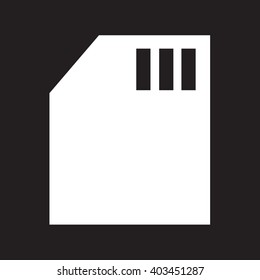 Memory Card icon Illustration design
