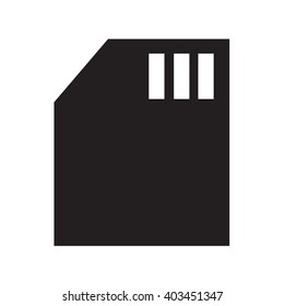 Memory Card icon Illustration design