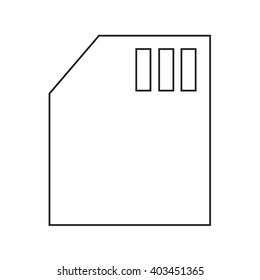 Memory Card icon Illustration design