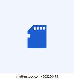 memory card icon, isolated, white background