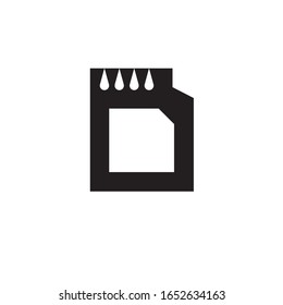 memory card icon logo symbol vector illustration