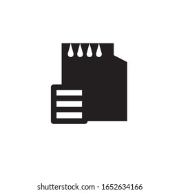memory card icon logo symbol vector illustration