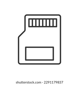 Memory card icon stock vector. Illustration of design - 146390053