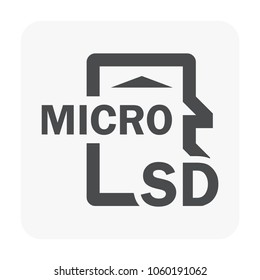 Memory card icon on white.