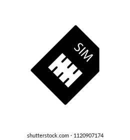 Memory card icon on white background. Vector illustration.