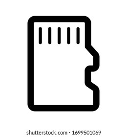 ilustración vectorial aislada de icono de tarjeta de memoria