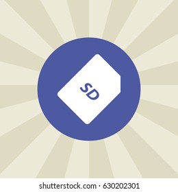 memory card icon. sign design. background