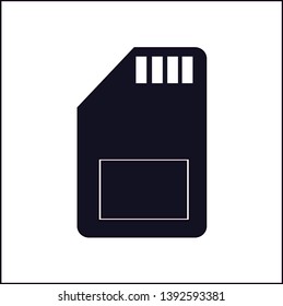 Memory Card Icon Symbol Vector