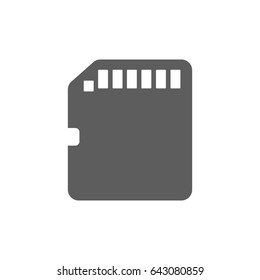Memory card Icon in trendy flat style isolated on white background. Award symbol for your web site design, logo, app, UI. Vector illustration, EPS10.