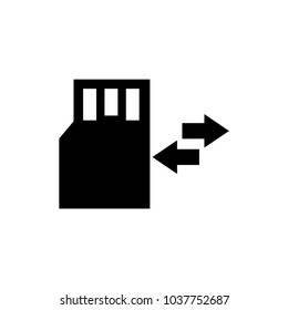 memory card icon vector