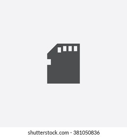memory card Icon Vector