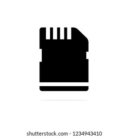 Memory Card icon. Vector concept illustration for design.