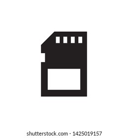 Memory card icon vector illustration.