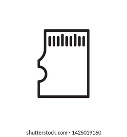 Memory card icon vector illustration.