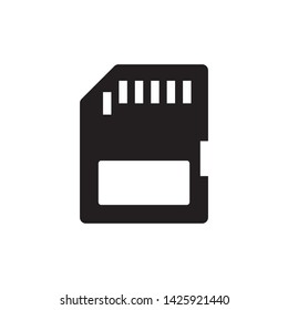 Memory card icon vector illustration.