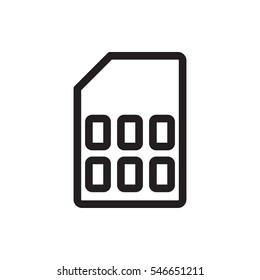 memory card icon vector illustration sign symbol