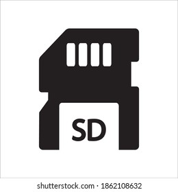 Vorlage für Vektorgrafik-Logo der Speicherkarte