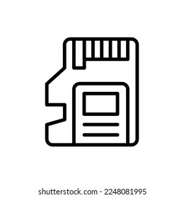 Memory Card icon in vector. Logotype