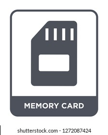 memory card icon vector on white background, memory card trendy filled icons from Electronic stuff fill collection, memory card simple element illustration