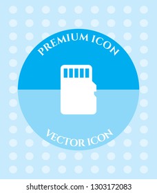 Memory Card Icon for Web, Applications, Software & Graphic Designs.