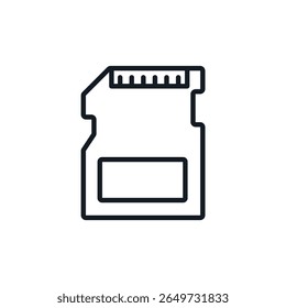 memory card icons isolated on White Background. Flat style design,symbol collection