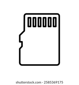 memory card iconVector illustration in black