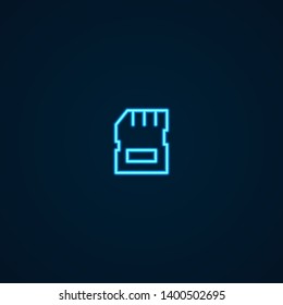 Memory Card | Neon Style Icon