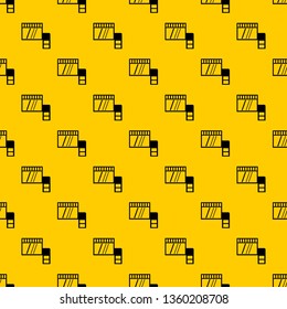 Memory card pattern seamless vector repeat geometric yellow for any design