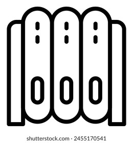 Memory card server icon outline vector. Gb storage. Data mobile