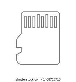 Memory card sign icon. Element of web for mobile concept and web apps icon. Outline, thin line icon for website design and development, app development