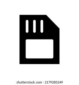 memory card, storage icon vector illustration logo template for many purpose. Isolated on white background.