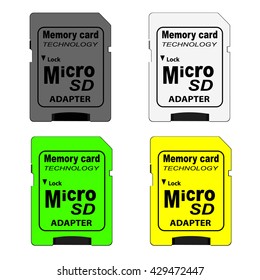 memory card in vector