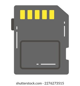 Memory card vector design in modern and trendy style
