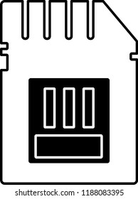 memory card vector icon