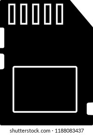 memory card vector icon