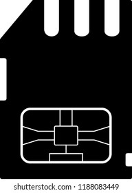 memory card vector icon