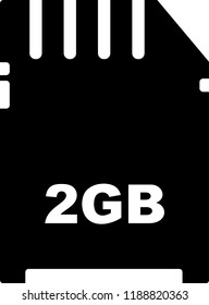 memory card vector icon