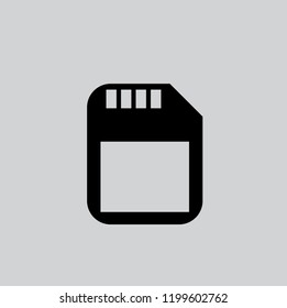 memory card vector icon