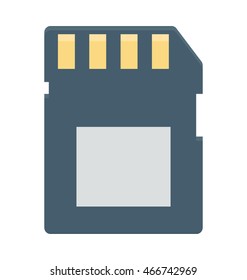 Memory Card Vector Icon
