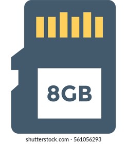 Memory Card Vector Icon