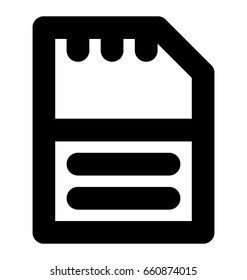 Memory Card Vector Icon