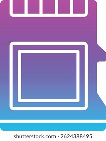 Memory Card vector icon. Can be used for printing, mobile and web applications.