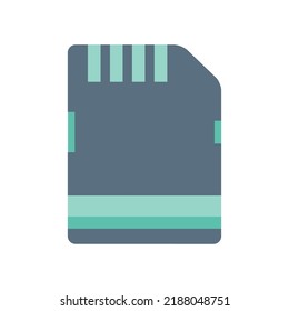 Memory card vector icon - chip - data - storage