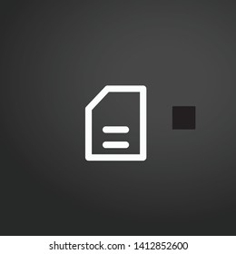 Memory Card vector icon. Memory Card concept stroke symbol design. Thin graphic elements vector illustration, outline pattern for your web site design, logo, UI. EPS 10.