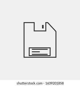 Memory Card vector icon illustration sign