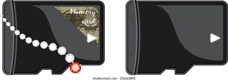 Memory cards. Vector