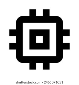 Memory chip icon vector design in eps 10