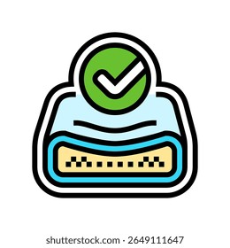 memory foam color icon vector. memory foam sign. isolated symbol illustration