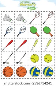 Juego de memoria para niños. mejorar la memoria y memorización de los niños. Juego educativo para niños. actividades divertidas para que los niños jueguen y aprendan.