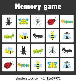 How Many Counting Game Insects Kids Stock Vector (Royalty Free) 1390747688